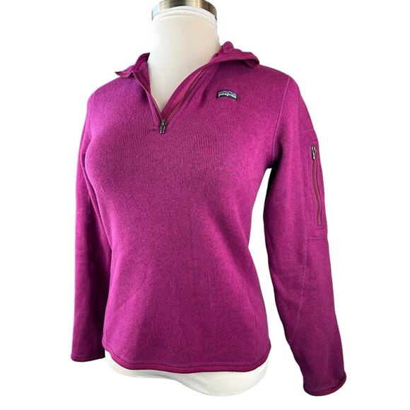 Patagonia Better Sweater Quarter 1/4 Zip Rubellite Pink Size Medium Style 25616 - Picture 11 of 14